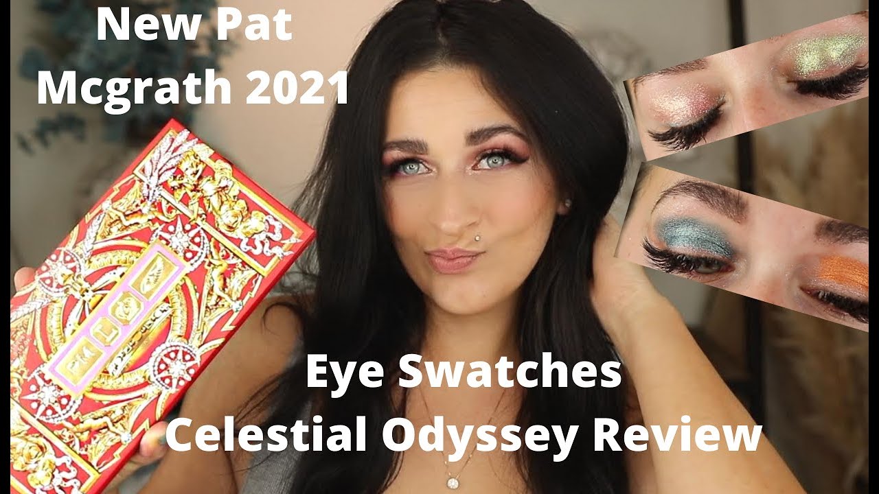 Individual Swatches| New Pat McGrath Celestial Odyssey Palette Review/Swatches/Looks 2021 Holiday