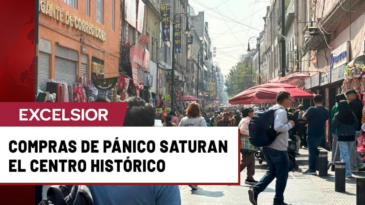 Compras de p&aacute;nico saturan el Centro Hist&oacute;rico de la CDMX en v&iacute;speras de Navidad