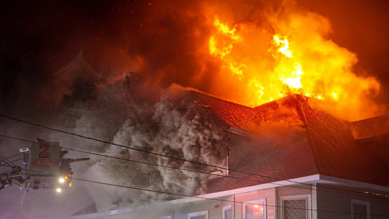 PRE ARRIVAL TWO ALARM Structure Fire Point Pleasant Beach New Jersey 4/28/23