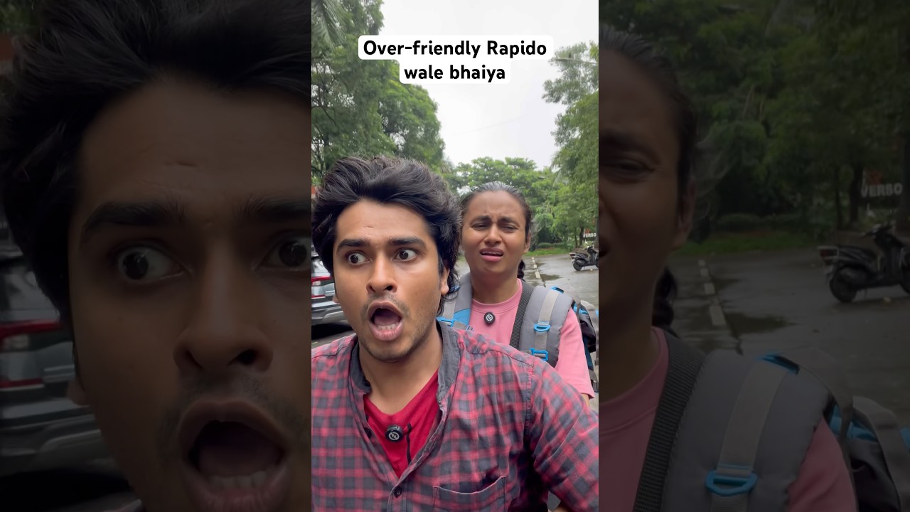 Over-friendly Rapido wale bhaiya😵&zwj;💫#funnyshorts #comedy #rapido #relatable #explore #laugh #memes
