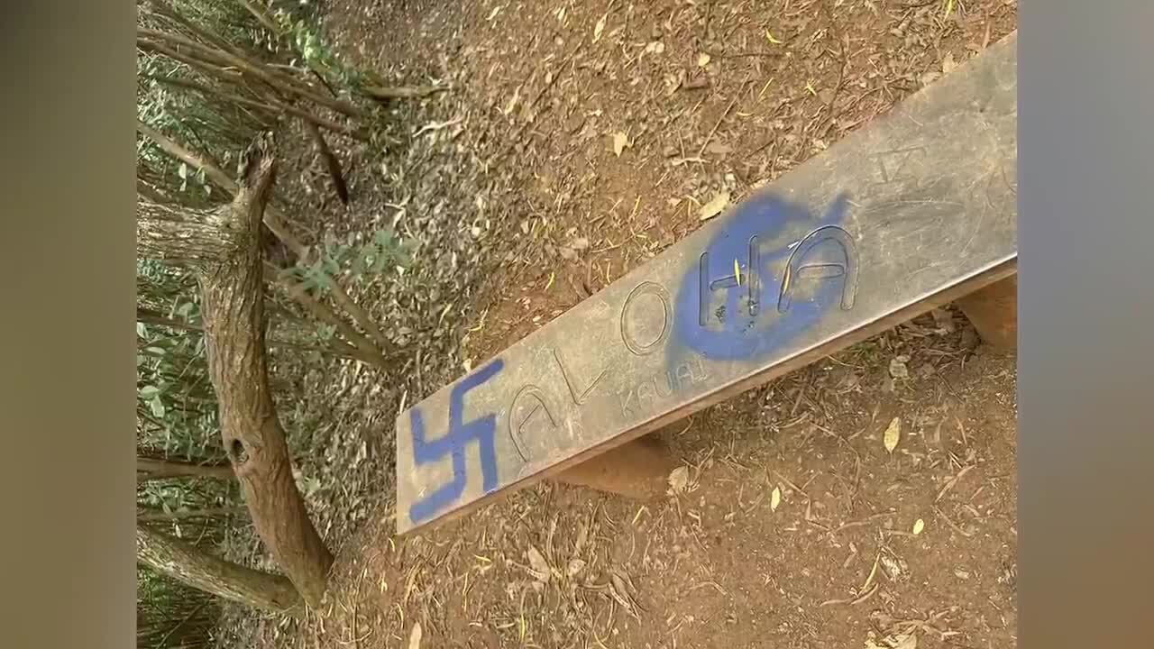 ‘Pure hate’: Popular Kauai hiking trail spray-painted with swastikas