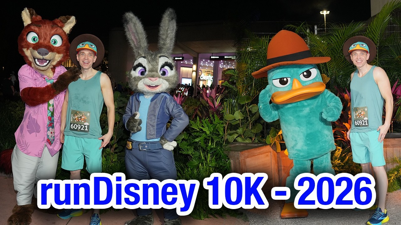 runDisney Walt Disney World 10K 2026 Full Recap! Chip 'n Dale, Darkwing Duck & Agent P