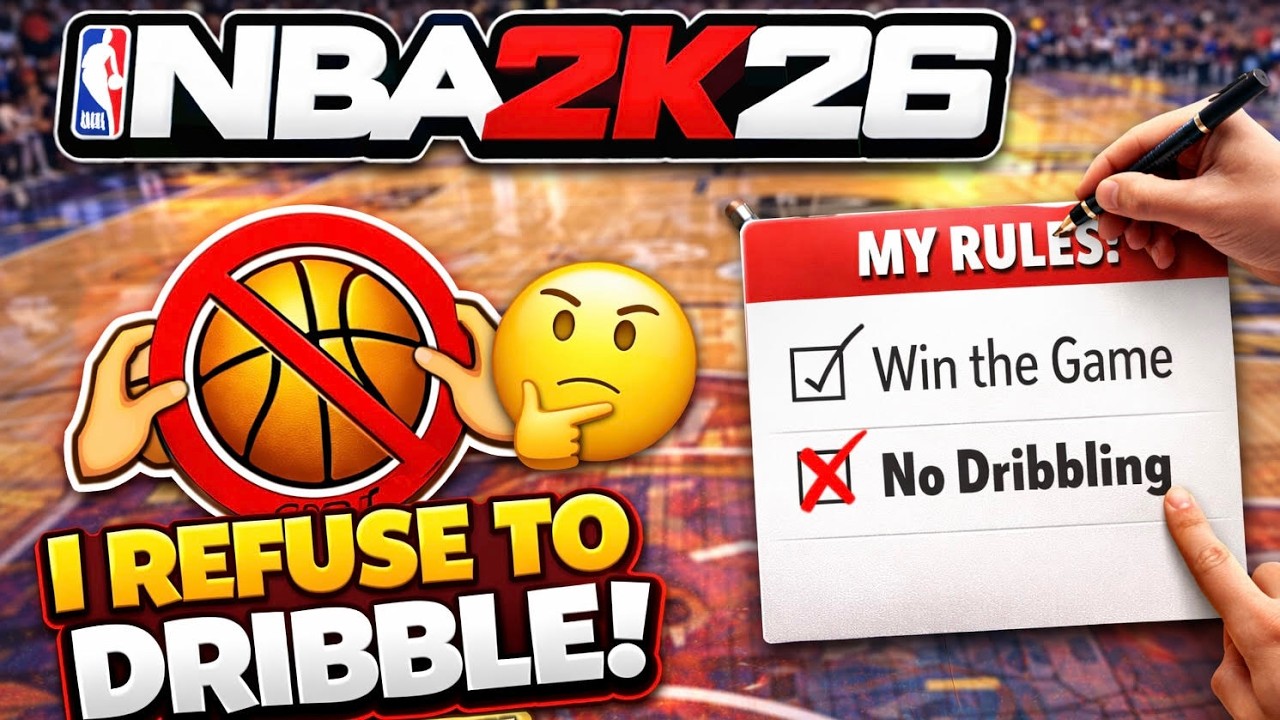 NBA 2K26 BUT I CANT DRIBBLE!!