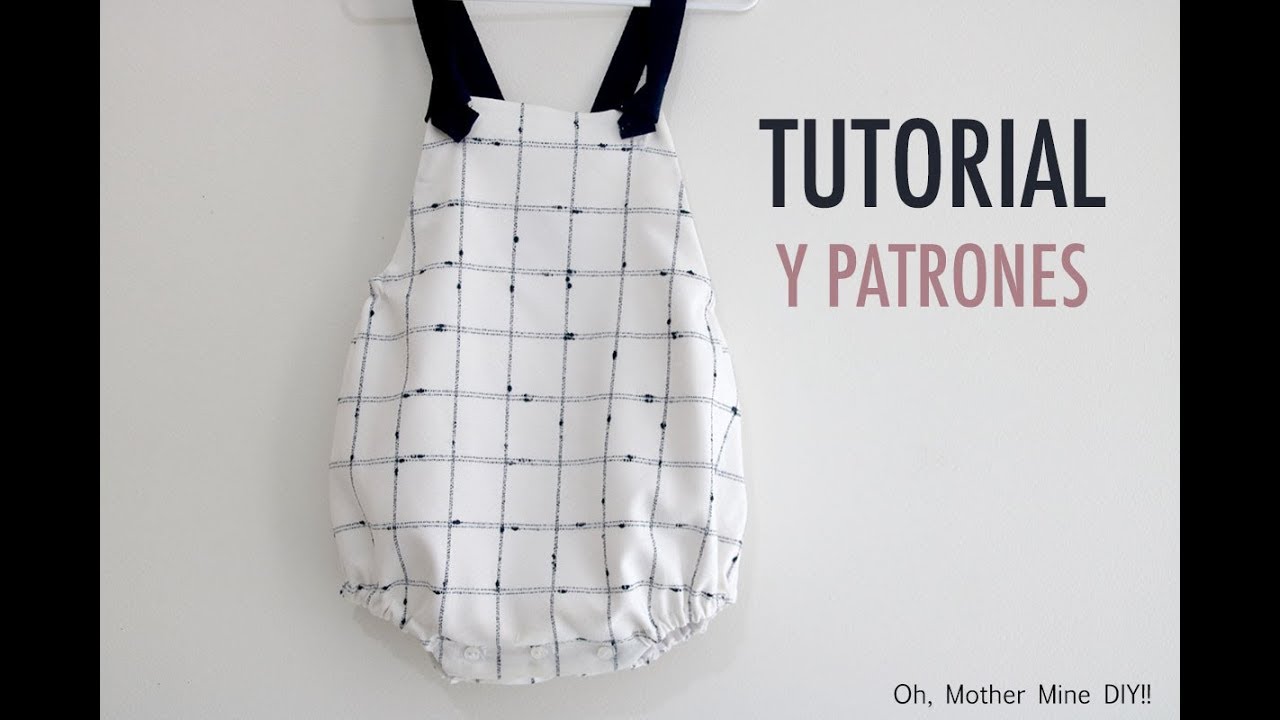 Patrones y costura de peto para niños unisex (gratis hasta talla 4 años)