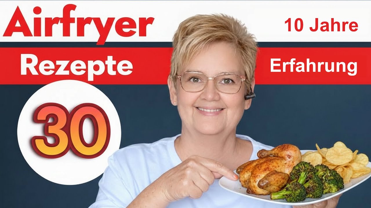 30 Airfryer Rezepte 2026, die JEDER kennen muss! (10 Jahre Erfahrung) 🍽️(& Tipps)