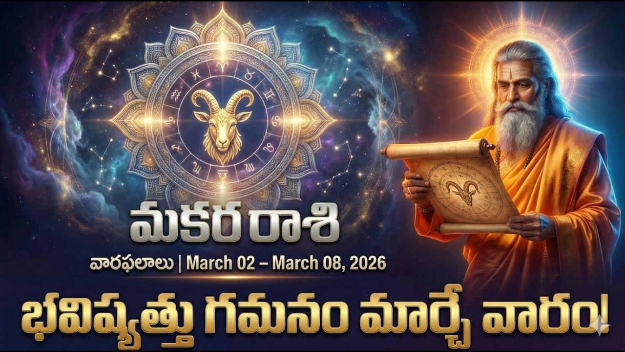 వారఫలాలు | Weekly Rasi Phalalu | మకరం రాశి - Makara Rashi | March 2 - March 8, 2026