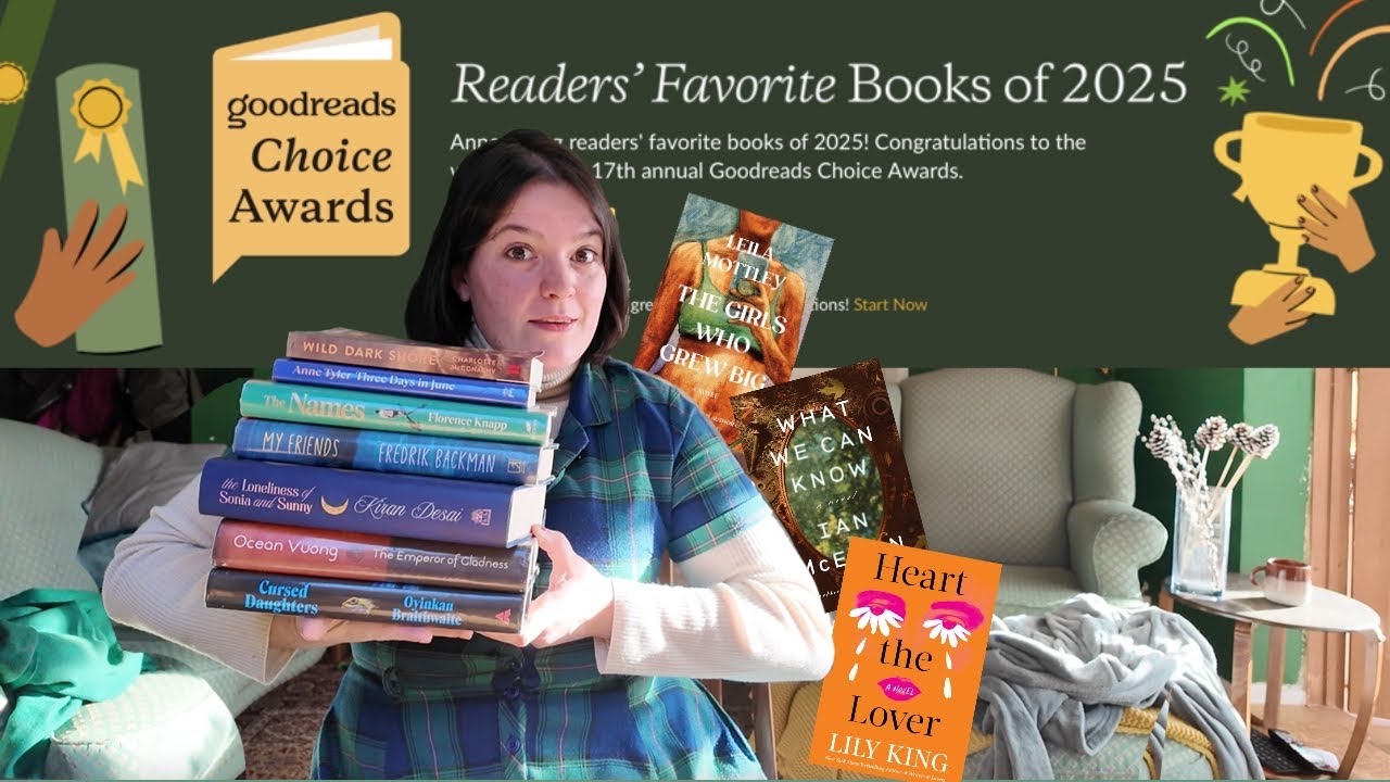 Это лучшие книги 2025 года? Видеоблог о чтении в рамках премии Goodreads Choice Awards.