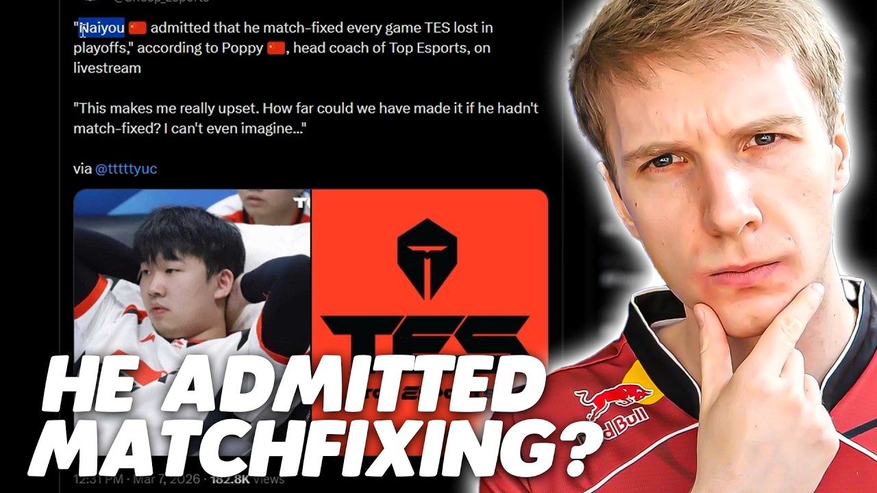 Янкос отреагировал на признание лесника из TES в MATCHFIX.