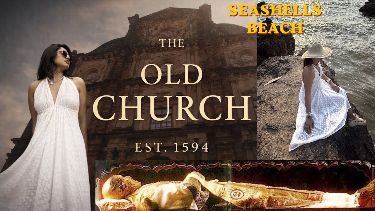 Посещение старой церкви в Гоа⛪️| Пляж с вирусными ракушками🐚🌊| Базилика Бом-Жезус| Девушка Пиро&hearts;️