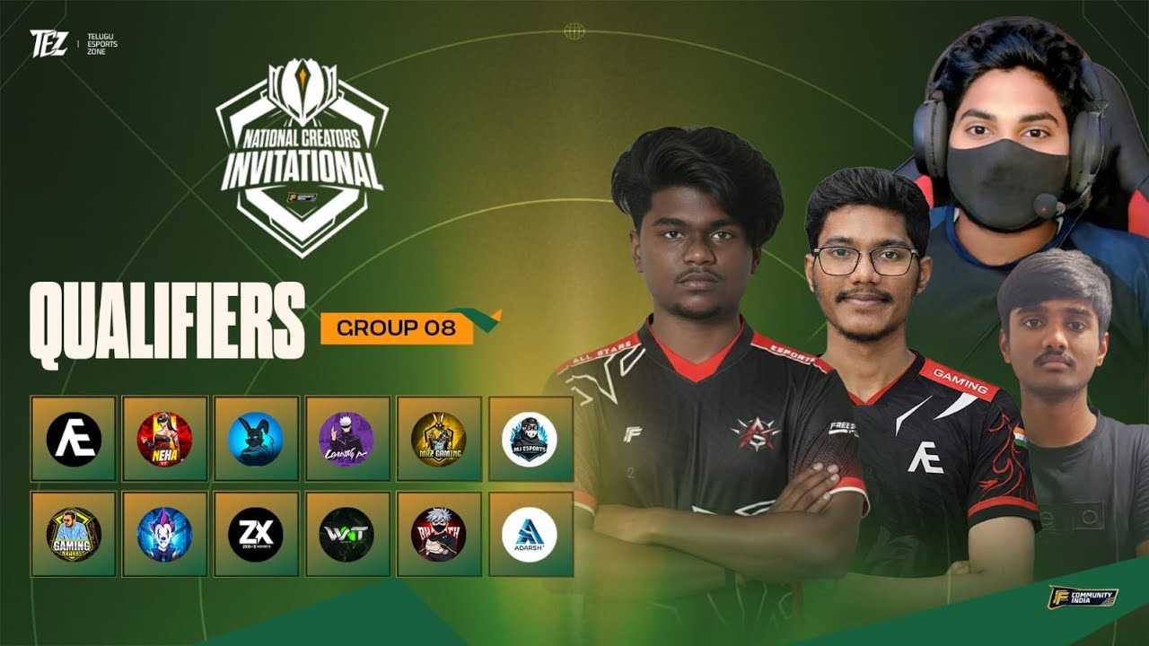 🔴NATIONAL CREATORS INVITATIONAL TOURNAMENT ft. @gamingnawabss   #freefire #fflive