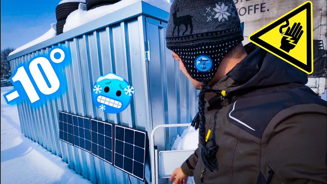 GEHT DAS?🌡️Wärme & Strom AUTARK im Werkstattcontainer [F5] 5KW CHINA HEIZUNG