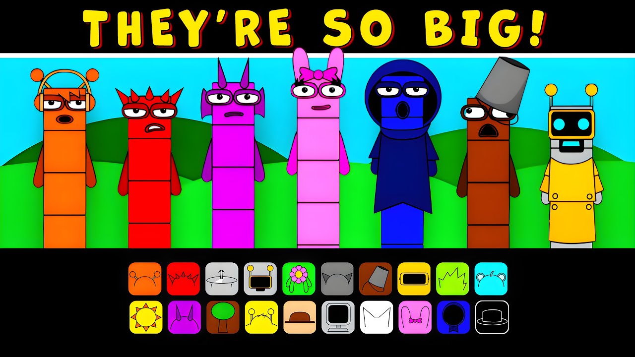 They're So Big! Incredibox Sprunki - But All The Characters Are Blocks I Nomal vs Horror Version