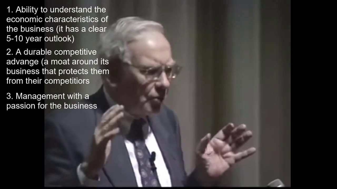 Successful Investing: Warren Buffett Explains the Three Traits of a Wonderful Business