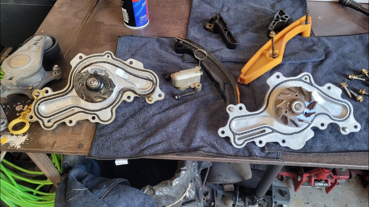 17 ford explorer 3.5 water pump replacement don't buy cheap one's 