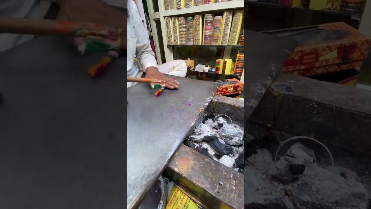 Handmade Lakh Bangles Making #shorts #bangles #india