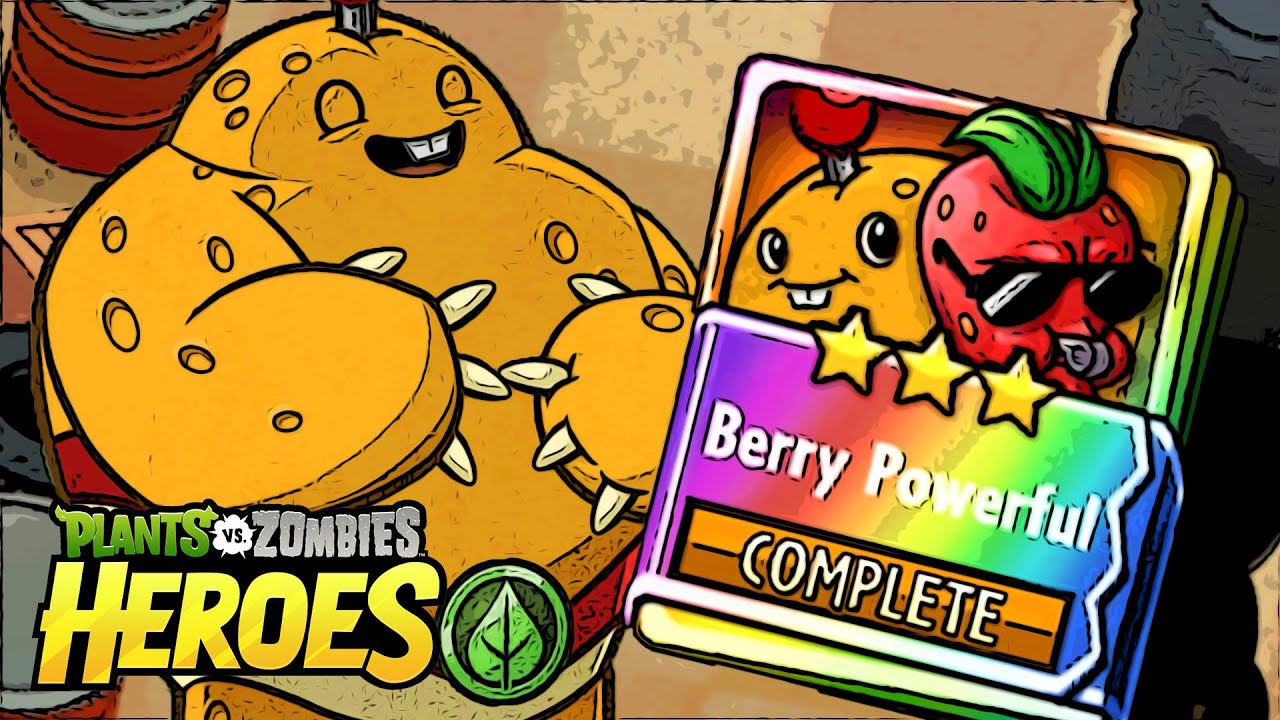 Plants vs. Zombies Heroes Gameplay - Spudow - Berry Powerful Strategy Deck