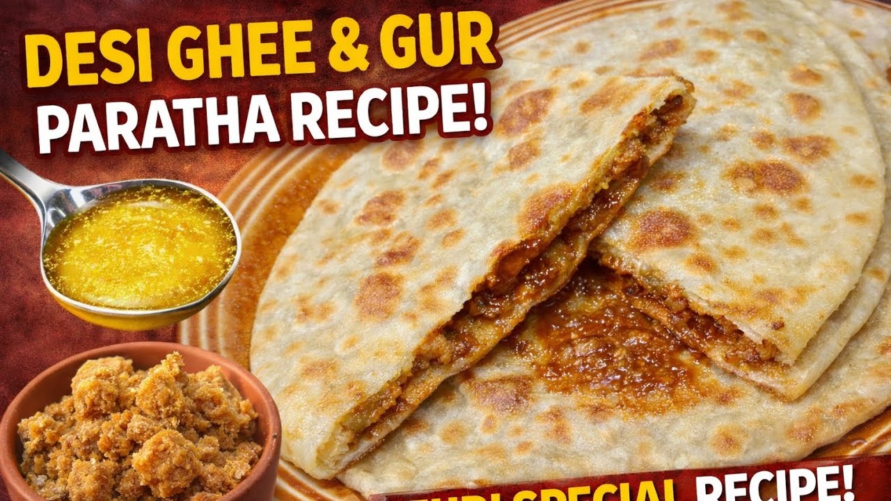 Desi Ghee Aur Gur Ka Paratha | Sehri Special Recipe | Soft & Crispy Paratha