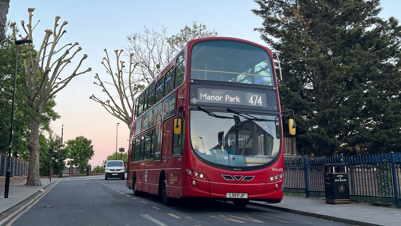 FRV. Go Ahead London Route 474. Manor Park - Canning Town, Hermit Road. Gemini 2 WVL430 (LX11 FJF)