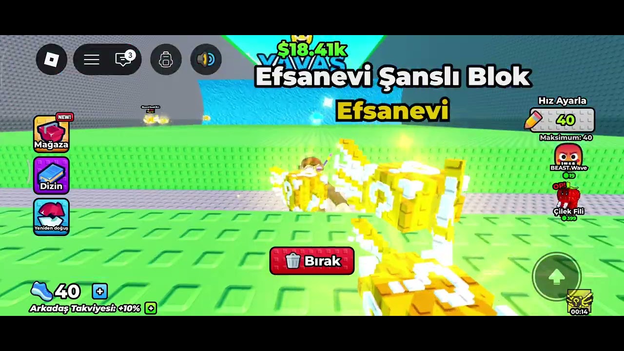 Bir şanslı lucky block çal oynadık