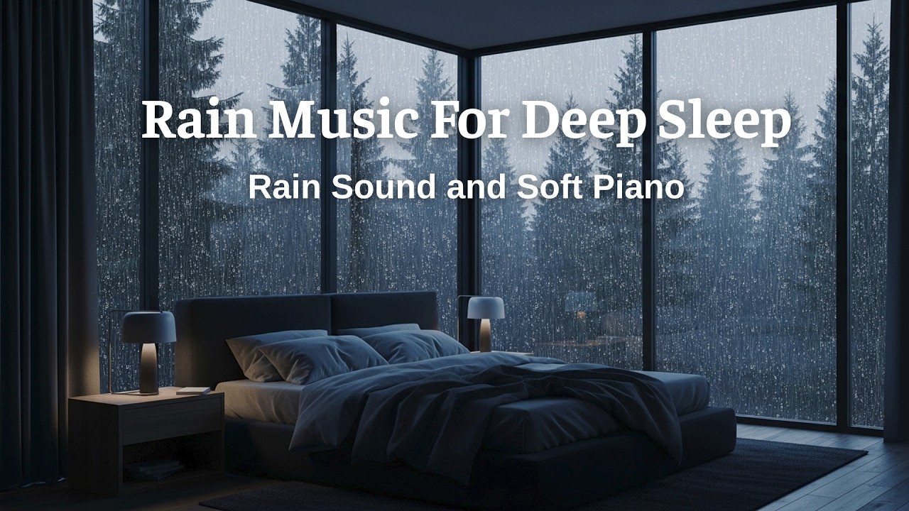 Soft Rainfall with Gentle Piano to Unwind, Relax, and Rest Deeply