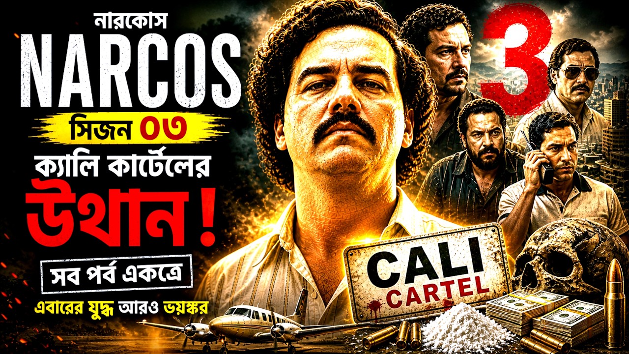 Narcos session 3 explained in Bangla। NARCOS। series explain in Bangla