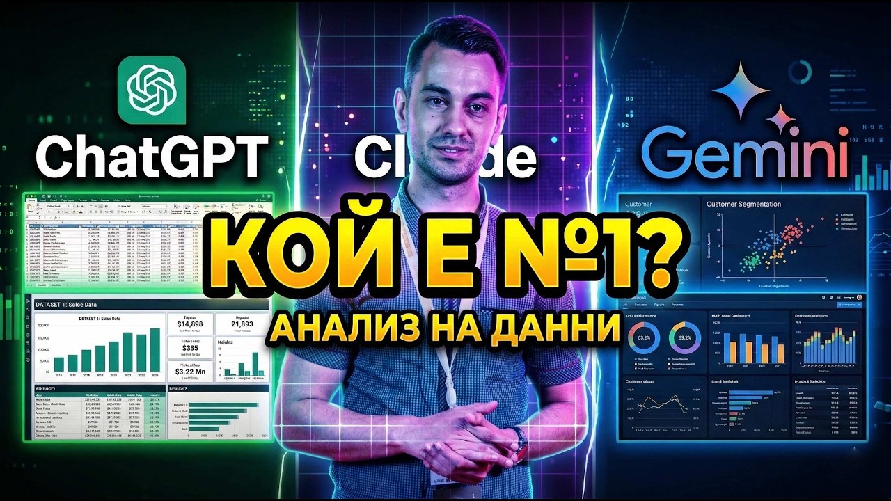 ChatGPT vs Claude vs Gemini: Кой е №1 в анализа на данни?