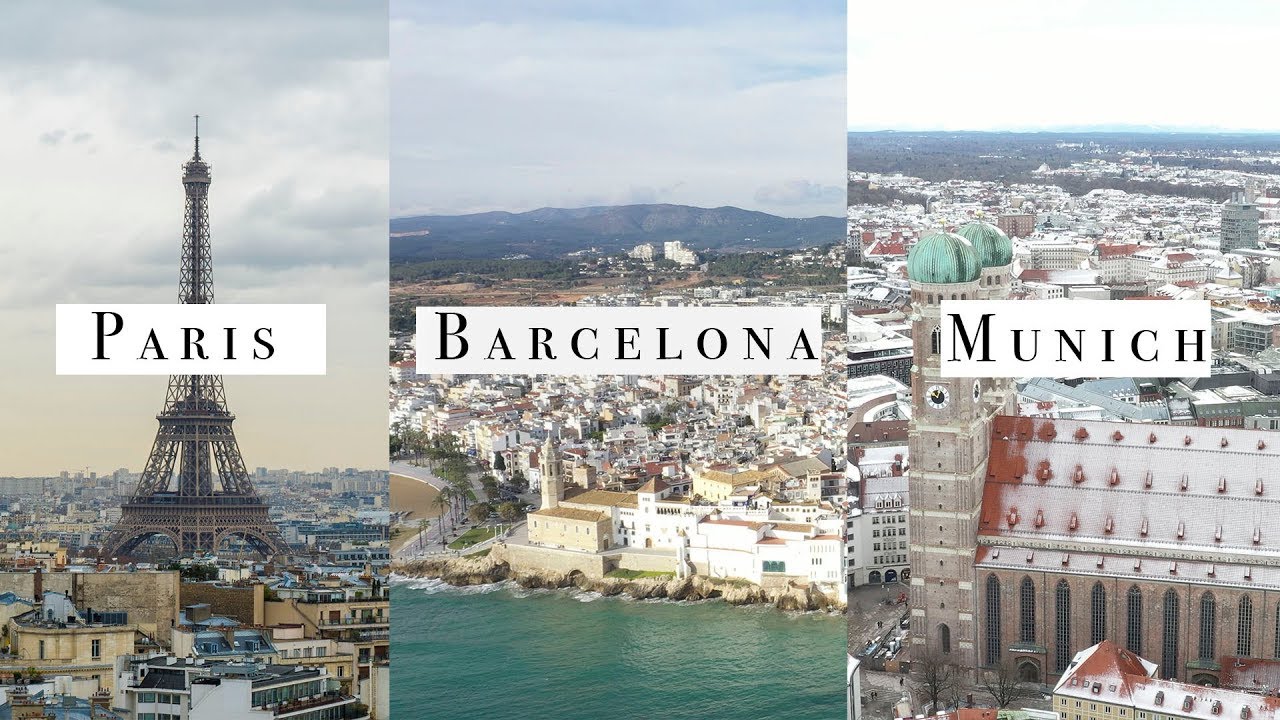 Can you take a DRONE to PARIS, BARCELONA and MUNICH?