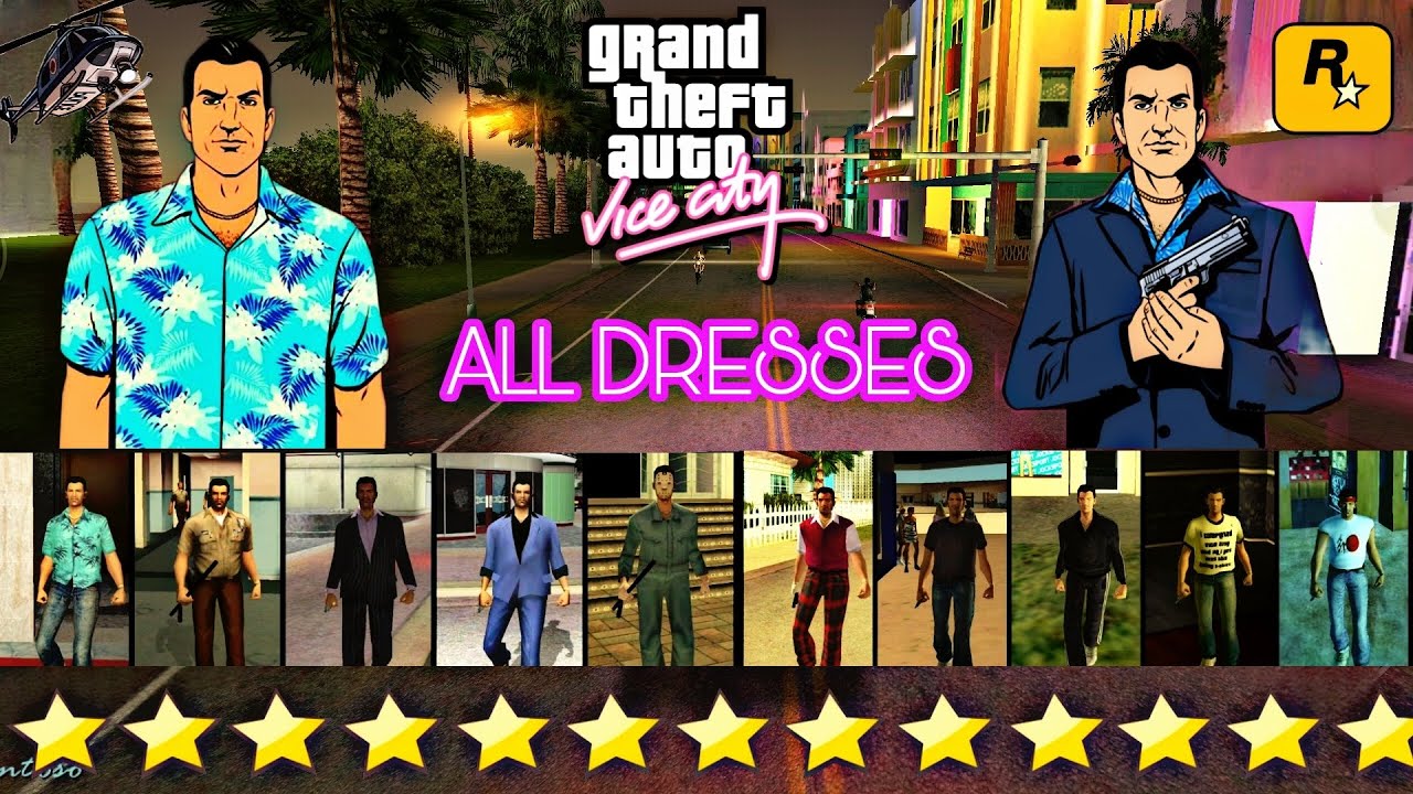 GTA Vice City: All Dresses👕 and Their Locations | Complete Guide🌆