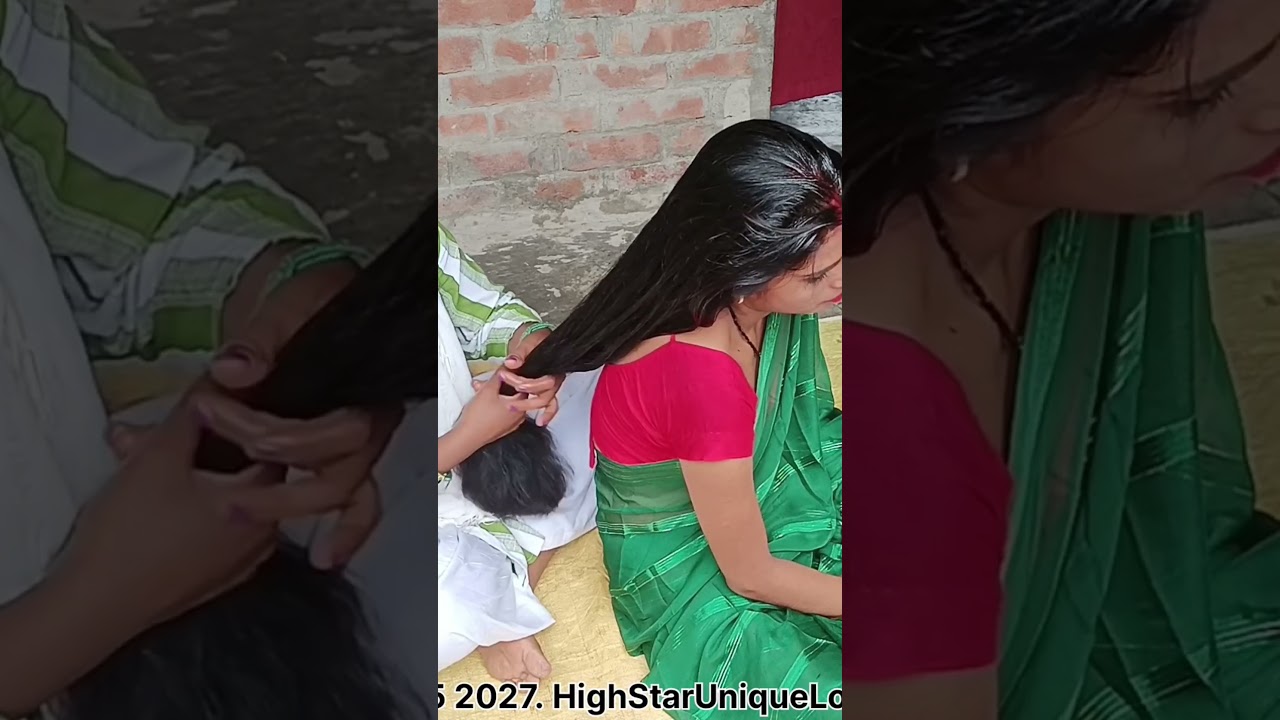 #rapunzel #hairstyle #hair havey oiling combing massege