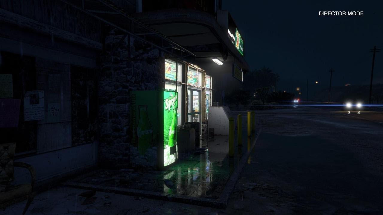 Grand Theft Auto V  Ambient rain night ⛈️😴