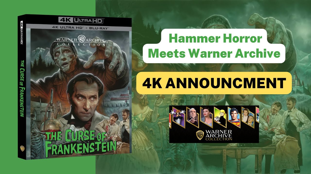 Hammer Horror Meets the Warner Archive - THE CURSE OF FRANKENSTEIN #4K Deluxe Special Edition