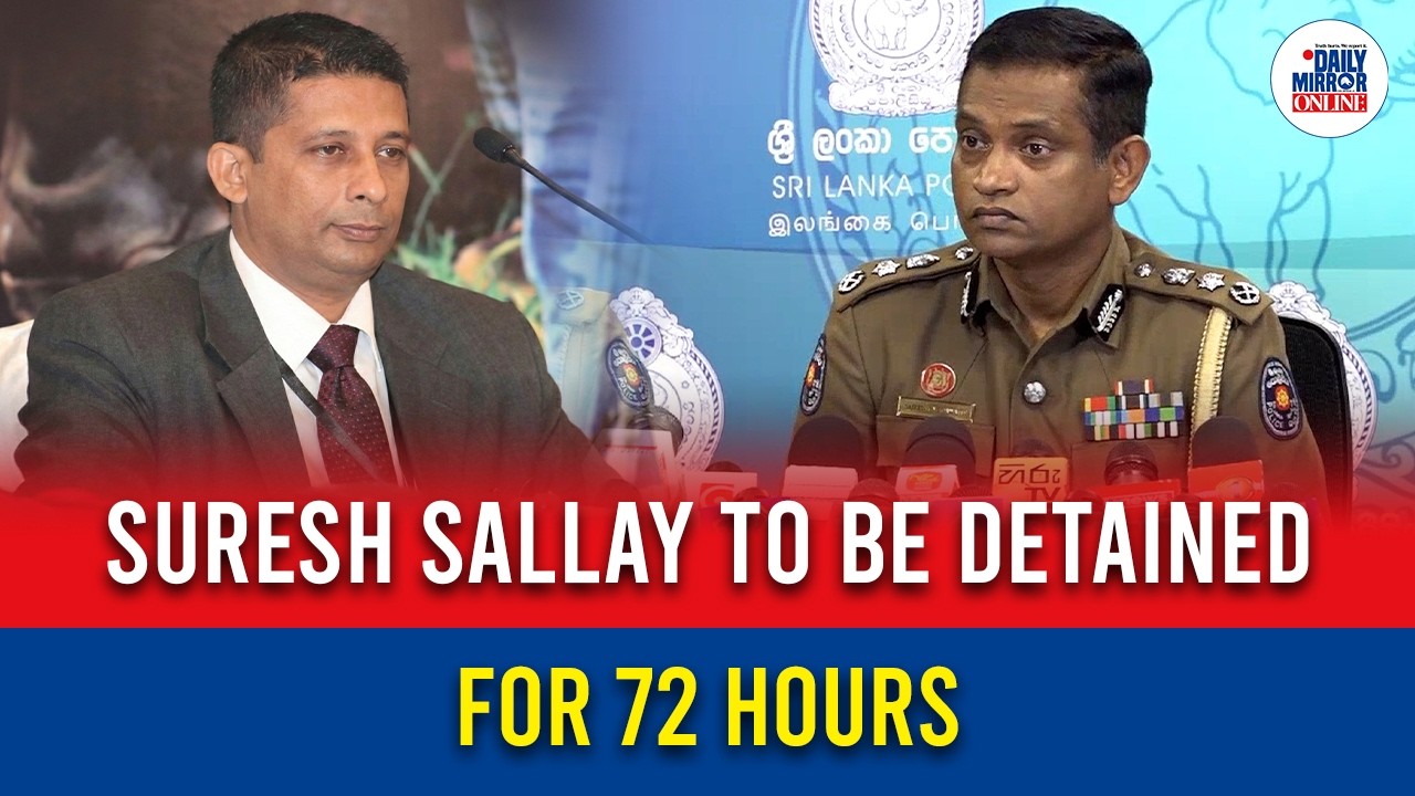 Suresh Sallay to be detained for 72 hours
