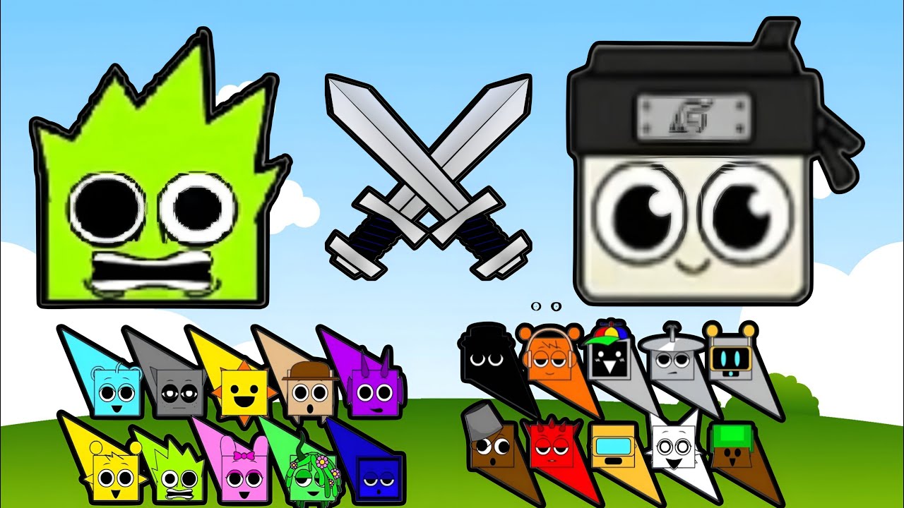 Brainrot 🆚 Sprunki Square Race Arena Battle🚦