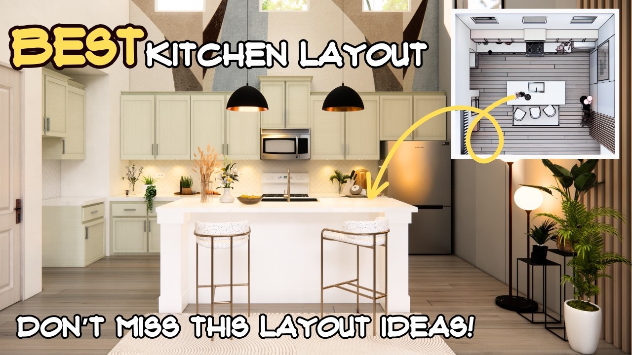 Best KITCHEN Layout for Every Room Size: SMALL to LARGE