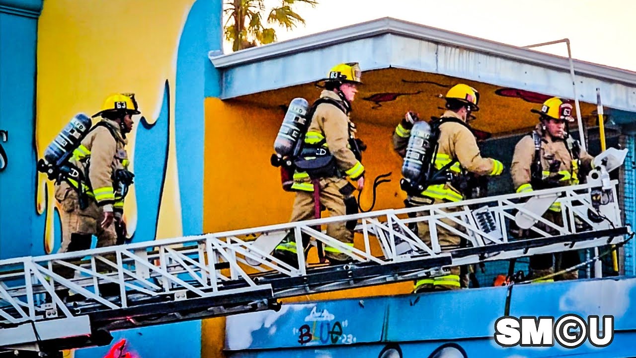 𝗕𝗔𝗧𝗧𝗘𝗥𝗬 𝗕𝗟𝗢𝗪𝗦: Hazmat Crews Called In After E-Bike Ignites Fire Inside Venice Storage Unit