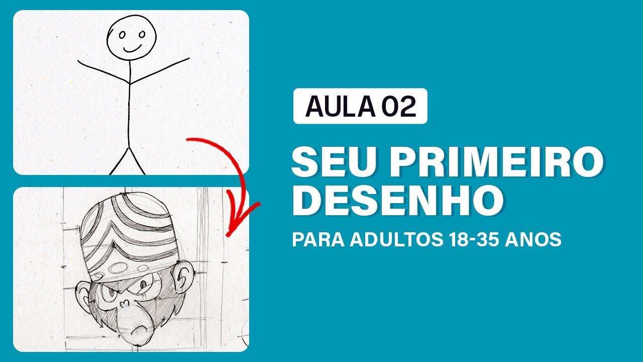 Curso de Desenho Grátis: Faça seu PRIMEIRO Desenho! (PASSO A PASSO) - Aula 02