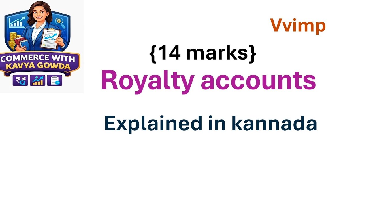 Royalty Accounts Sum Explained | BCom & BBA | Easy Method | Bangalore University
