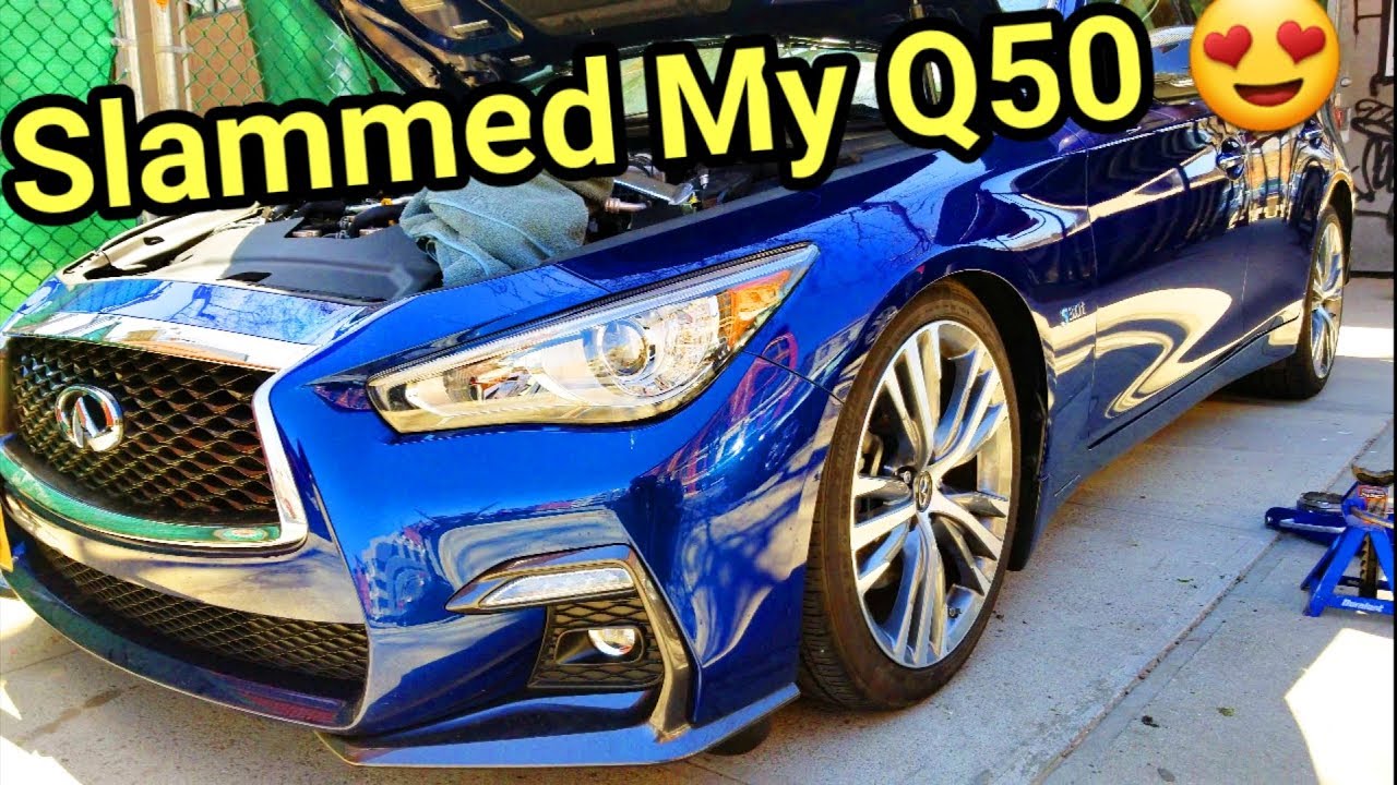 Installing coilovers on my Q50 / Q60 3.0t red sport
