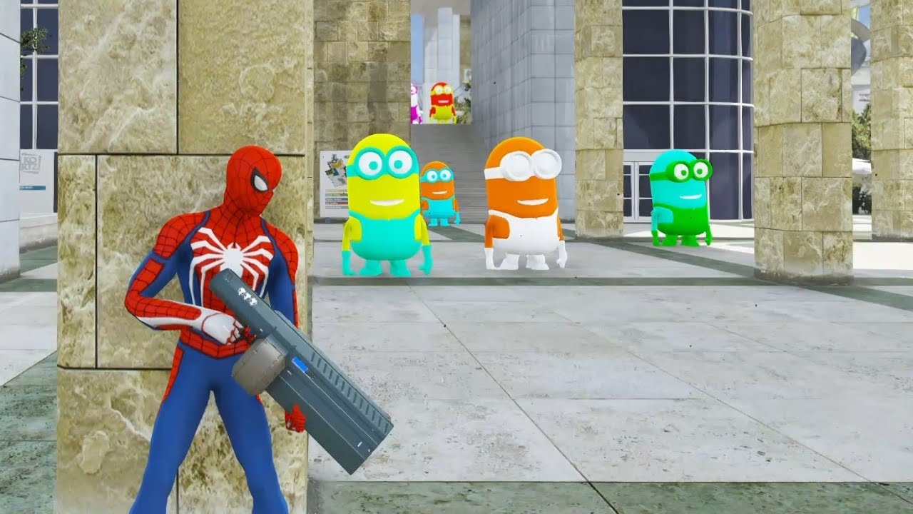 SPIDERMAN CRAZY JUMPS/FALLS (GTA 5 Spider-Man Fails)#2