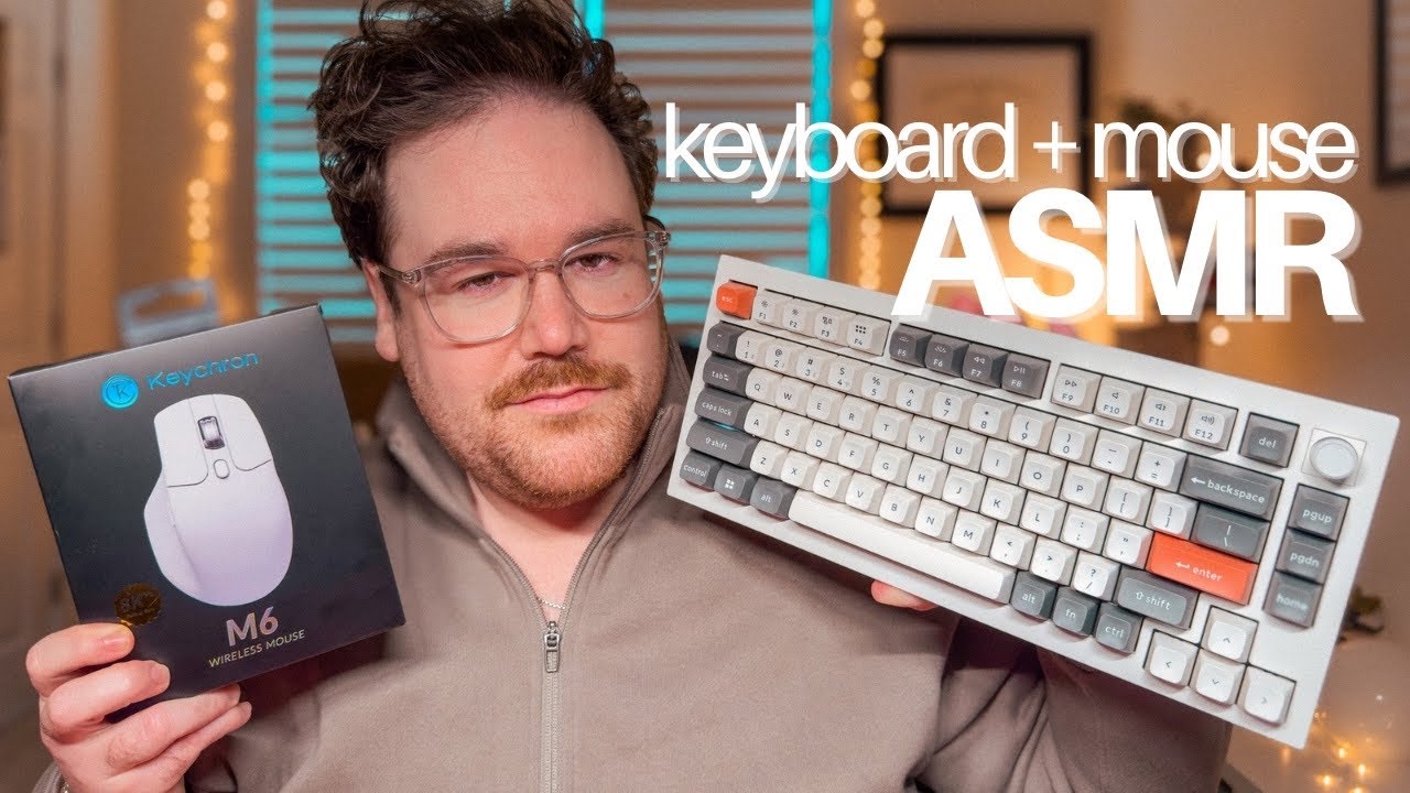 keyboard + mouse haul ASMR | cozy unboxing + gentle sounds