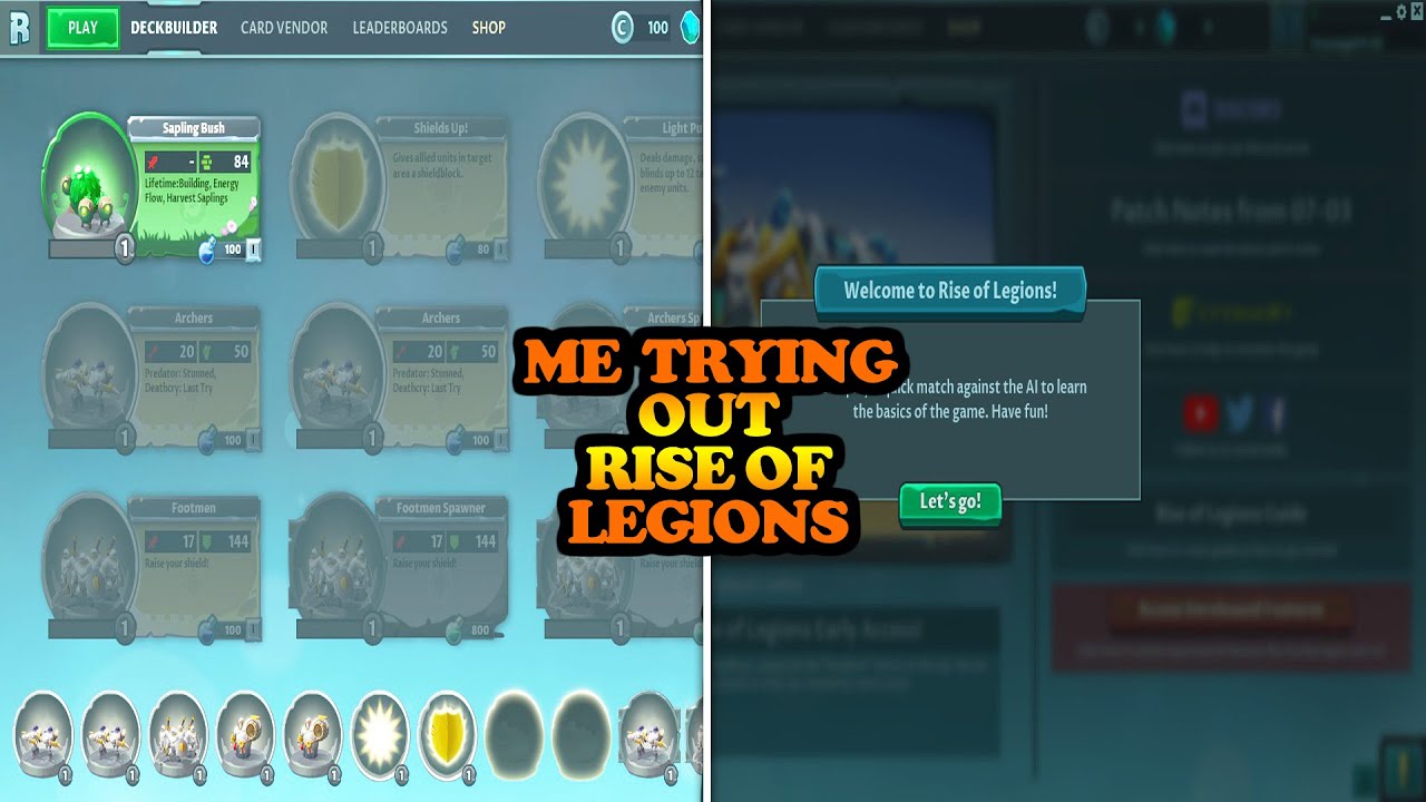 Trying out Rise of Legions