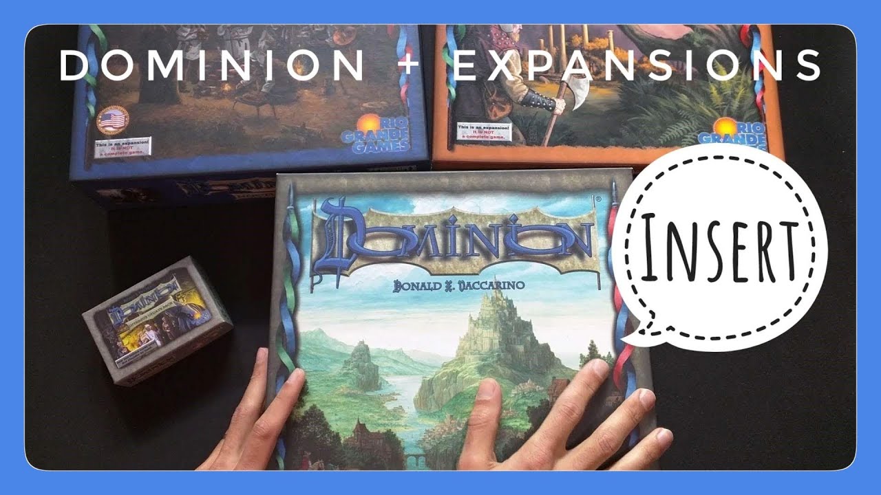 How to fit Dominion + 3 Expansions in 1 Box [Custom Insert] Go7 Gaming