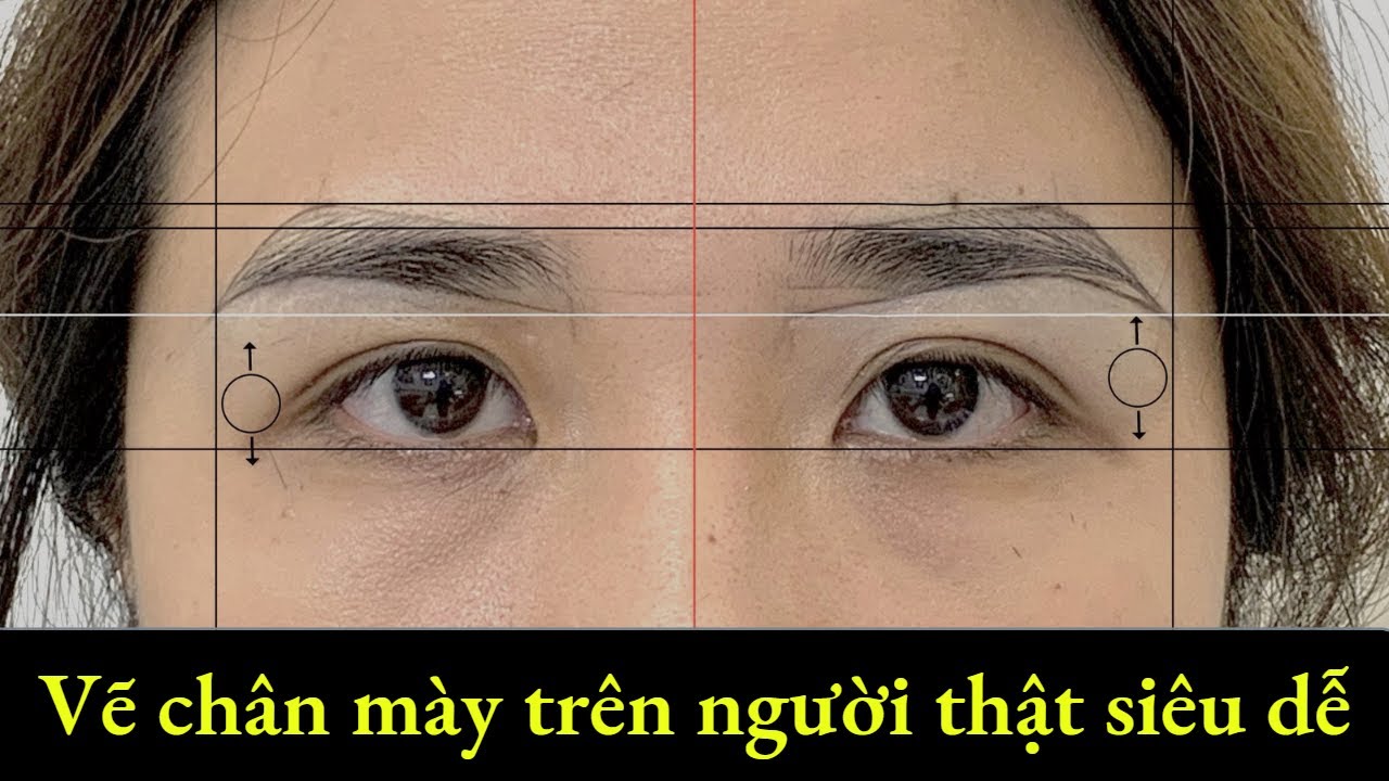 Hướng dẫn vẽ chân mày trên người thật siêu dễ