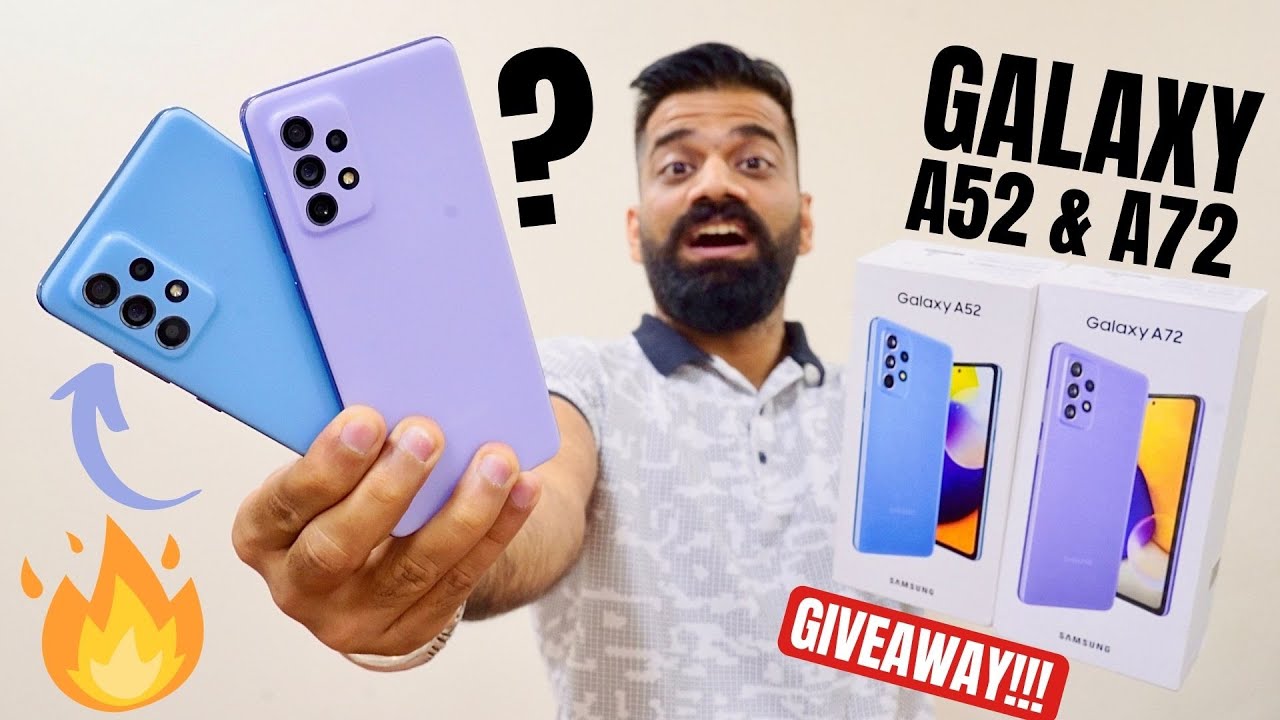 Samsung Galaxy A52 & A72 Unboxing & First Look - Awesome Giveaway🔥🔥🔥