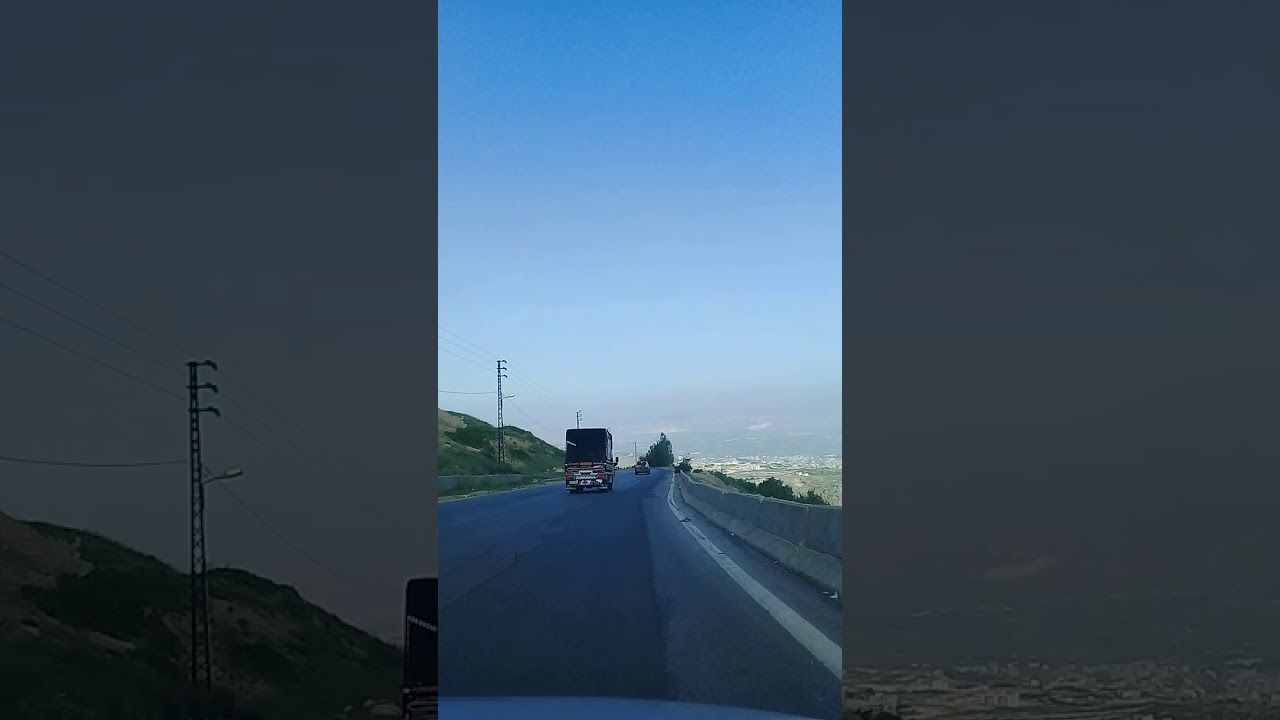 طريق بيروت لبقاع (ترشيش ) منطقة حزرتا  اول صيف ٢٠٢٠ مع اغنية بعدا خيالاتن بالبال