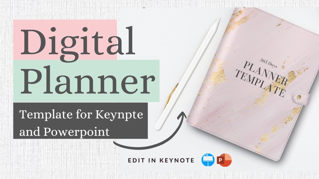 BEST 2022 Keynote and PowerPoint Digital Planner Template (Hyperlinked)