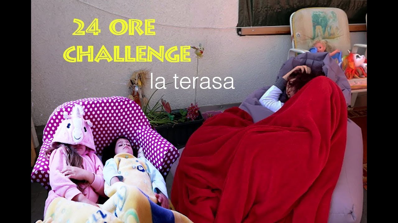 24 ore 🕰CHALLENGE la TERASA 🌓| Dormim afara
