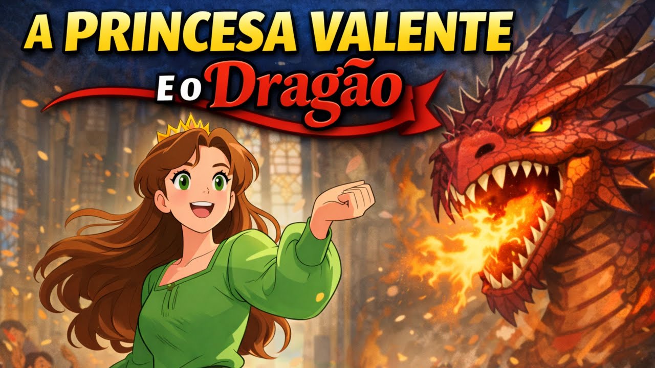 A Princesa Valente e o Dragão Uma Aventura Mágica
