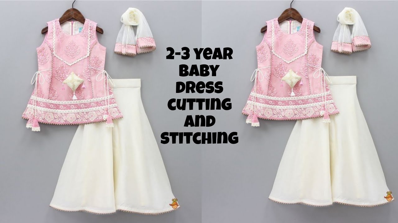 Very Easy Baby Plazo Dress Cutting and Stitching || 2-3 year Baby Plazo Dress design