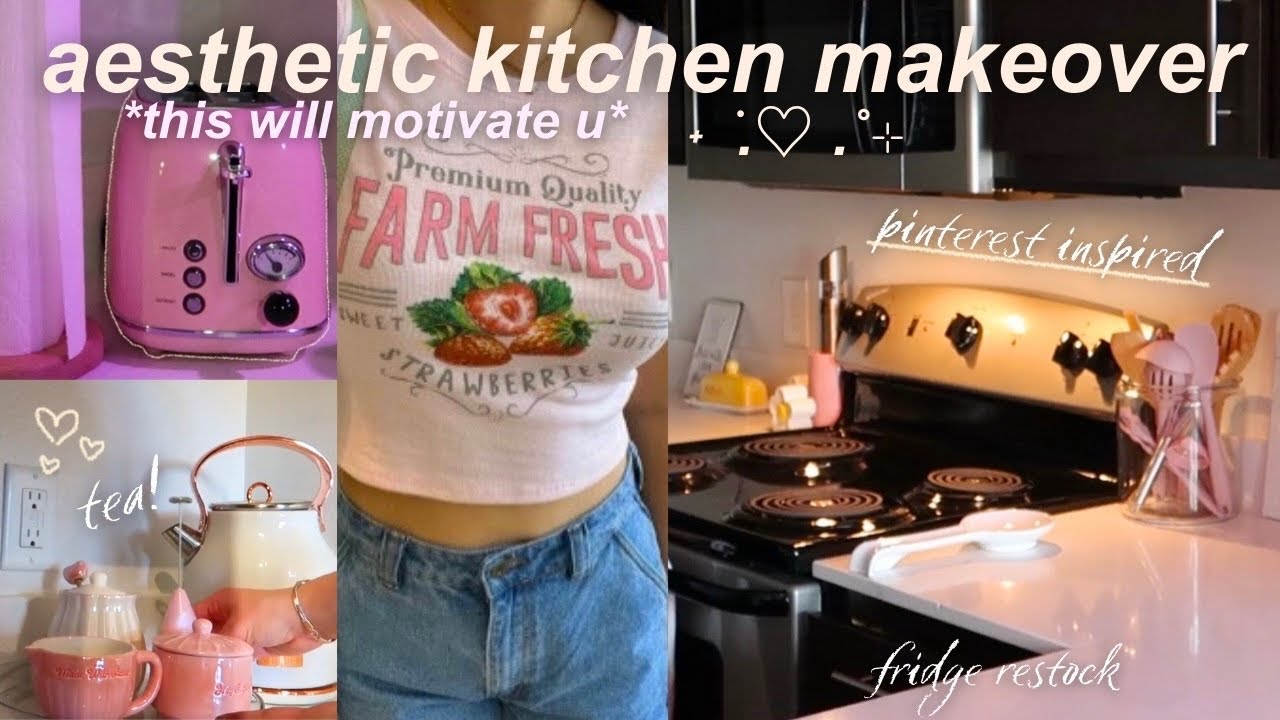 ORGANIZE MY KITCHEN WITH ME 🍵🌱 student life, deep cleaning, moving diaries